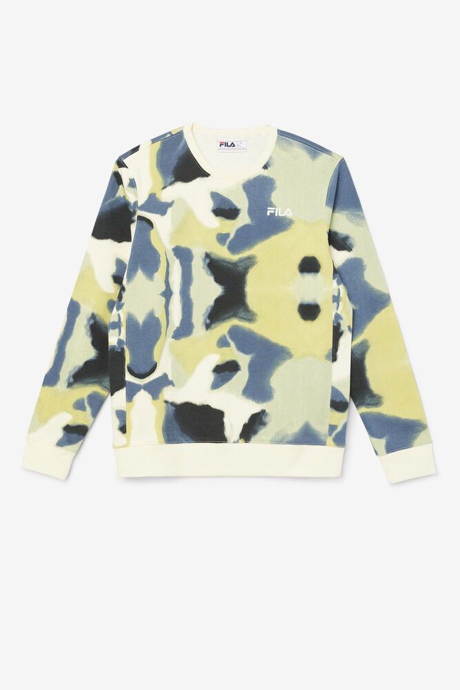 Fila Jael Camo Sweatshirt Mens - NZ 93628-BCGT